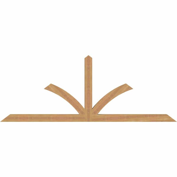 Ekena Millwork Richland Smooth Timber Gable Bracket, Western Red Cedar, 84"W x 31"H x 3 1/2"D x 3 1/2"F, 9/12 Pitch GBW084X31X0404RIC00SWR - main